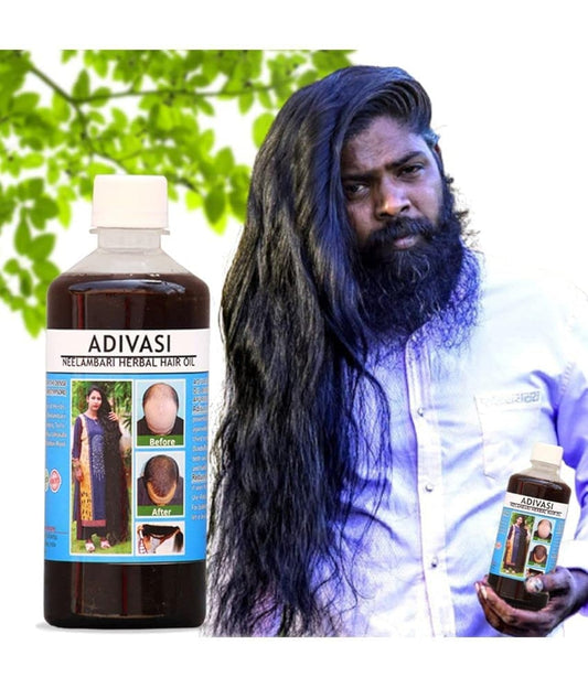 Adivasi Jeeva Sanjivani Herbal Hair Oil (Buy 1 Get 1 Free) - Mart18.com