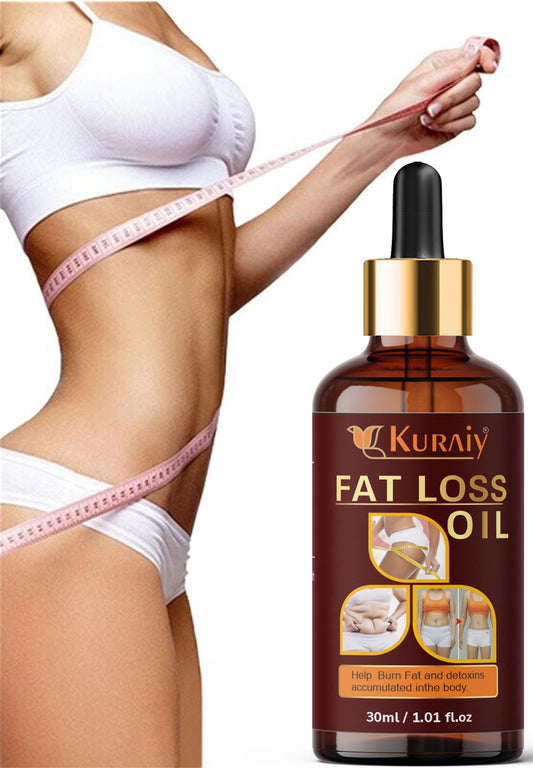 Kuraiy Premium Fat Loss Oil - A Belly fat reduce oil/ weight loss massage oil/ fat burner oil for women/ slimming oil - Men & Women (30 ml)