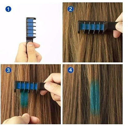 Disposable dye Hair comb Temporary Hair Color Kit