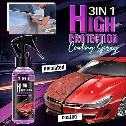 3 in 1 High Protection Quick Car Ceramic Coating Spray - (Buy 1 Get 1 Free)