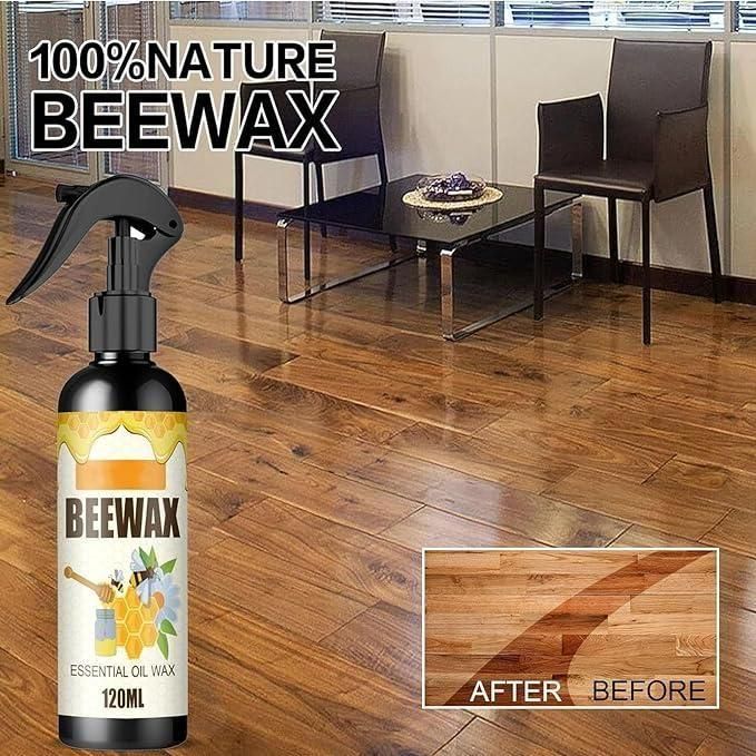 Natural Micro-Molecularized Beeswax Spray, Furniture Polish and Cleaner for Wood(Pack of 2)