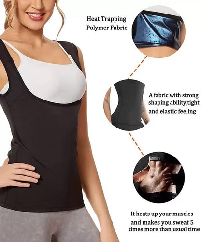 LEOPAX Polymer Body Shapper Vest for Women Workout Sauna Vest Women Shapewear