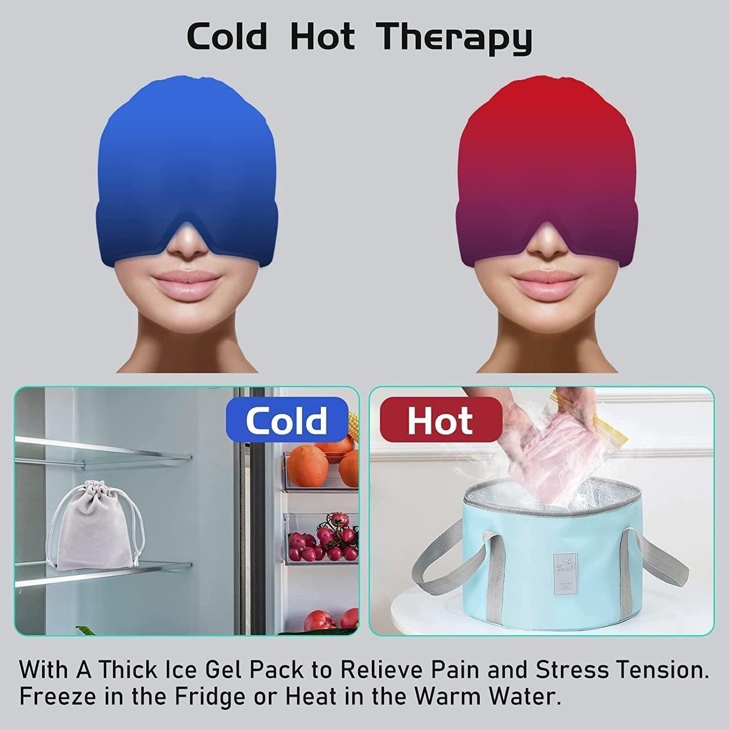 Headache Relief Cap - Hot & Cold Therepy